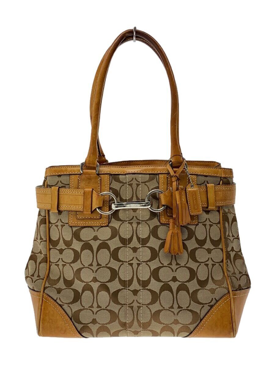 COACH - 【中古】COACH◆ハンドバッグ/キャンバス/10247【バッグ】