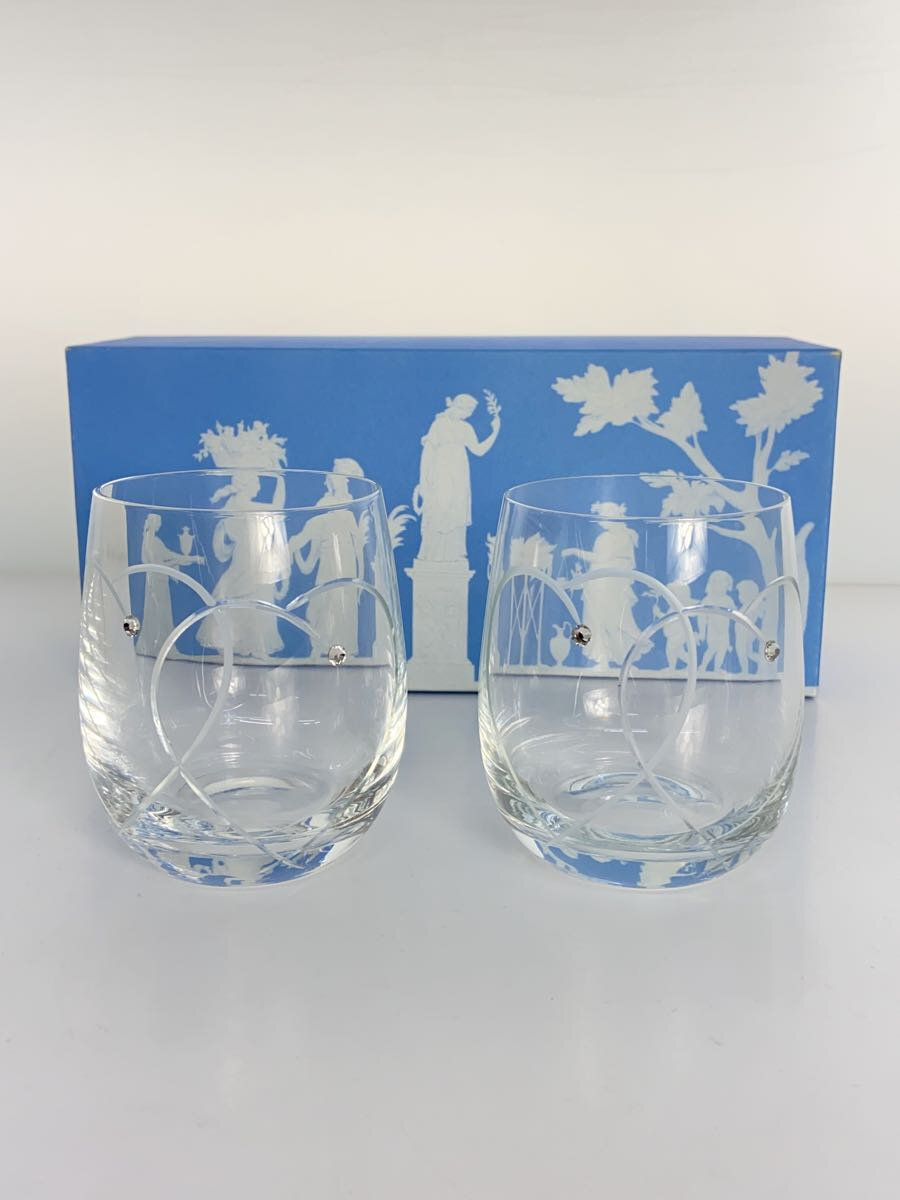 【中古】WEDGWOOD◆プロミシス/トゥーハーツ/ペアタンブラー/グラス/2点セット/CLR【キッチン用品】