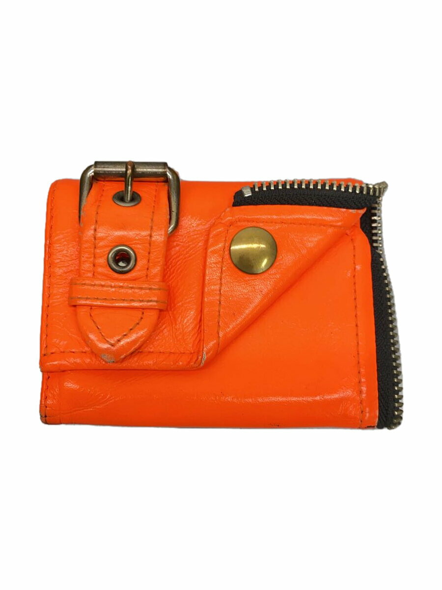 【中古】beautiful people◆ライダース/3つ折り財布/レザー/ORN/メンズ【服飾雑貨他】