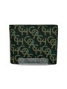 【中古】COACH◆2つ折り財布/レザー/GRN/総柄/メンズ/CH132【服飾雑貨他】(4)