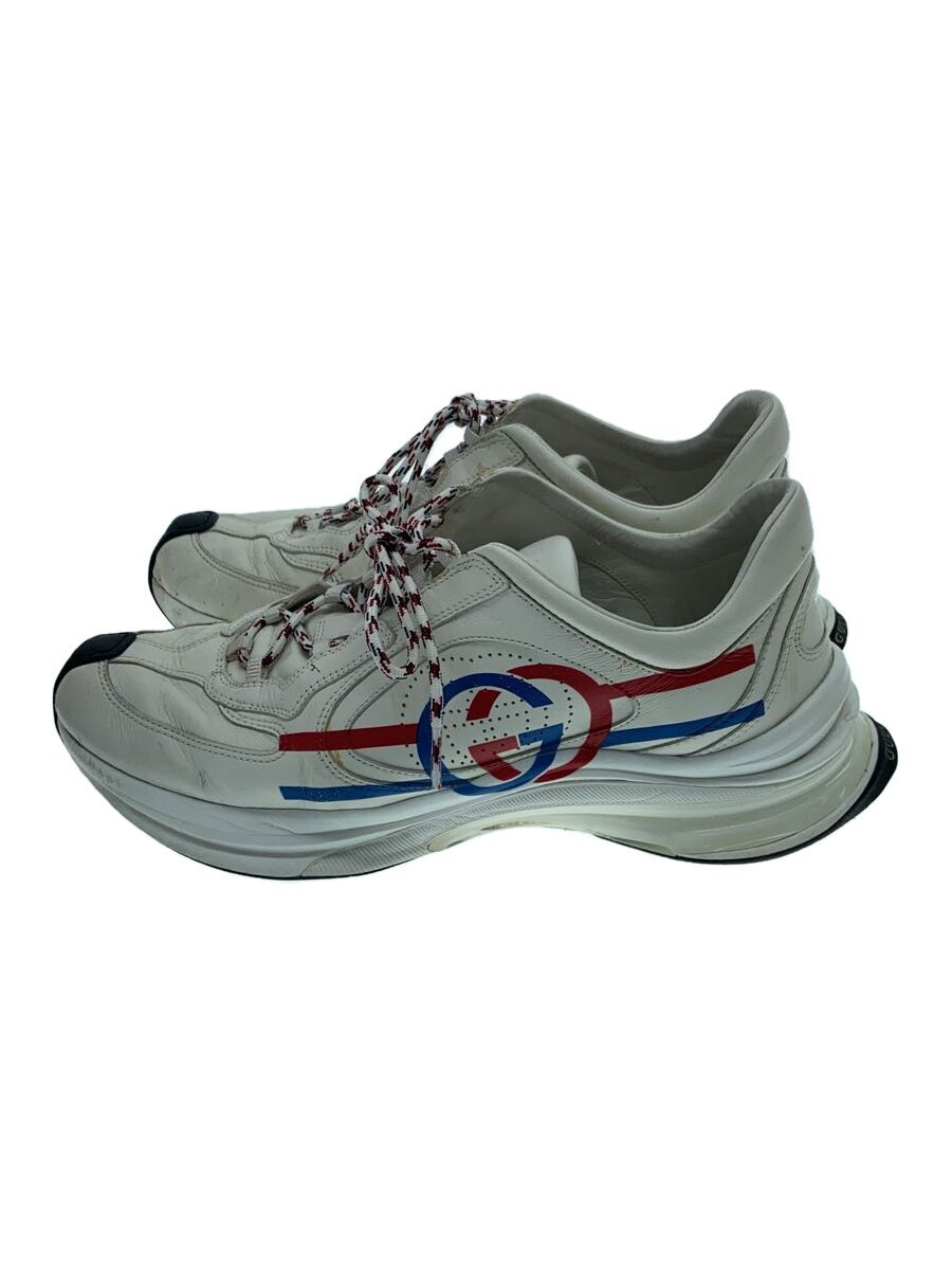 Rakuten - 【中古】GUCCI◆ローカットスニーカー/27cm/WHT/レザー//【シューズ】