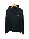 【中古】STUSSY◆パーカー/M/コットン/BLK/無地【メンズウェア】