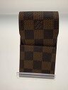 【中古】LOUIS VUITTON◆エテュイ・シガレット_ダミエ・エベヌ_BRW/--/BRW/レディース//【服飾雑貨他】