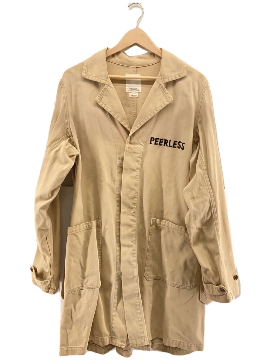 visvim◆PEERLESS SHOP COAT/コート/2/コットン/BEG/0118205013014