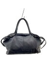 【中古】BARK TANNAGE◆ボストンバッグ/レザー/BLK【バッグ】