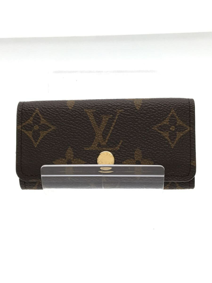 【中古】LOUIS VUITTON◆キーケース/ビニール/ブラウン/メンズ/M69517/ミュルティクレ4/4連【服飾雑貨他】