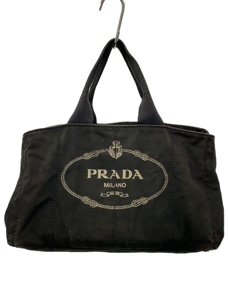 【中古】PRADA◆トートバッグ/--/BLK【バッグ】