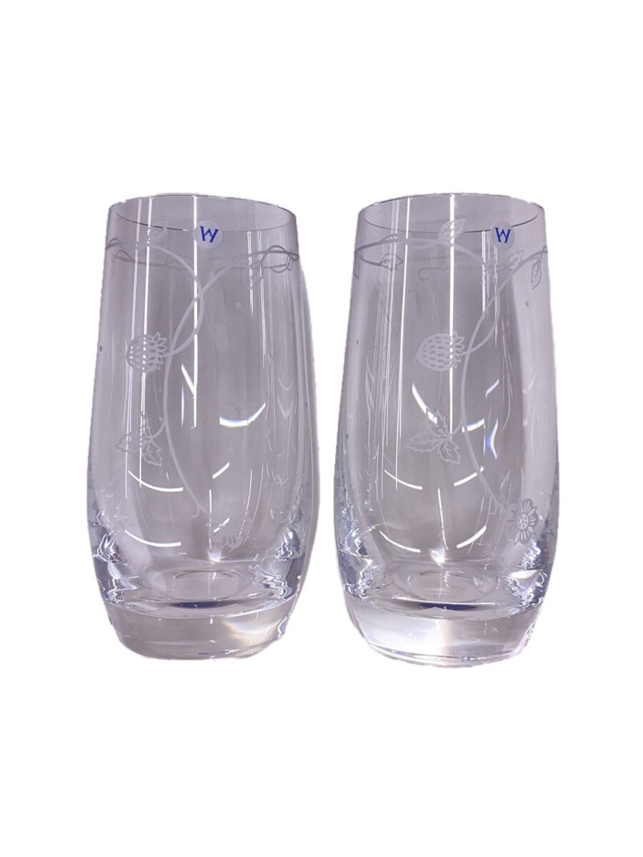 【中古】WEDGWOOD◆グラス/ワイルドストロベリー/ペアグラス/2点セット/CLR【キッチン用品】