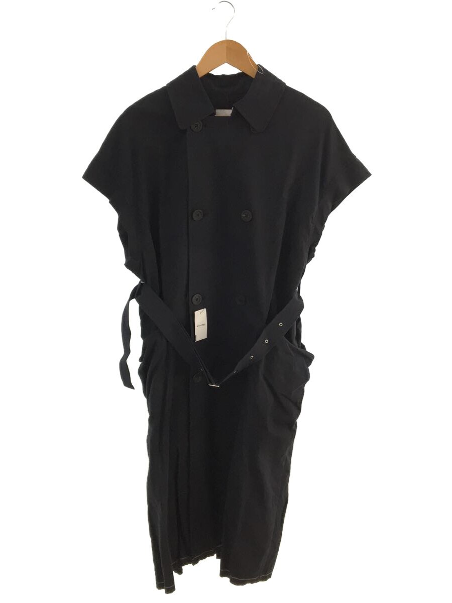 【中古】08 sircus◆ショートスリーブダブルコート/21ss/コート/2/コットン/NVY/無地/S21SL-CO01//【レディースウェア】