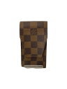 【中古】LOUIS VUITTON◆エテュイ・シガレット_ダミエ・エベヌ_BRW/--/BRW/メンズ【服飾雑貨他】
