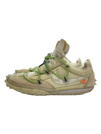 【中古】NIKE◆WAFFLE RACER/OW/25cm/WHT/変色有【シューズ】 【中古】NIKE◆WAFFLE RACER/OW/25cm/WHT/変色有【シューズ】