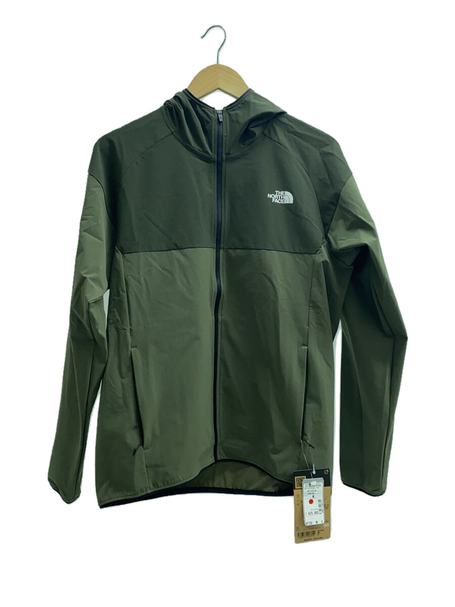 【中古】THE NORTH FACE◆APEX Flex Hoodie/ナイロンジャケット/M/ナイロン/KHK/無地/NP72381【メンズウェア】