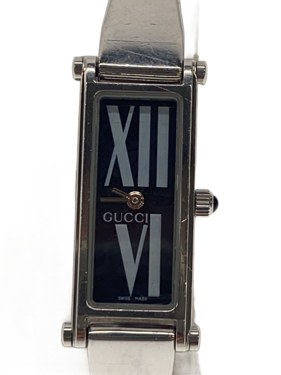 Other - 【中古】GUCCI◆クォーツ腕時計/アナログ/BLK/SLV/1500L【服飾雑貨他】