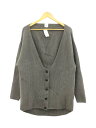 【中古】ELIN◆カーディガン(厚手)/O/ウール/GRY/12105-16-0706【レディースウェア】(4)