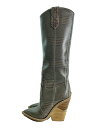 【中古】FENDI◆イタリア製/チェック/ウェスタンブーツ/35/BRW【シューズ】