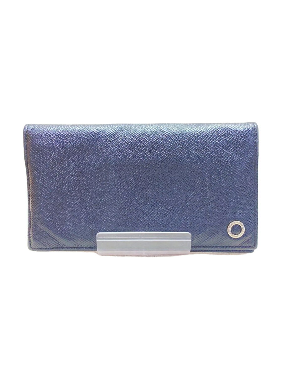 【中古】BVLGARI◆財布/牛革/BLK/メンズ/31001【服飾雑貨他】
