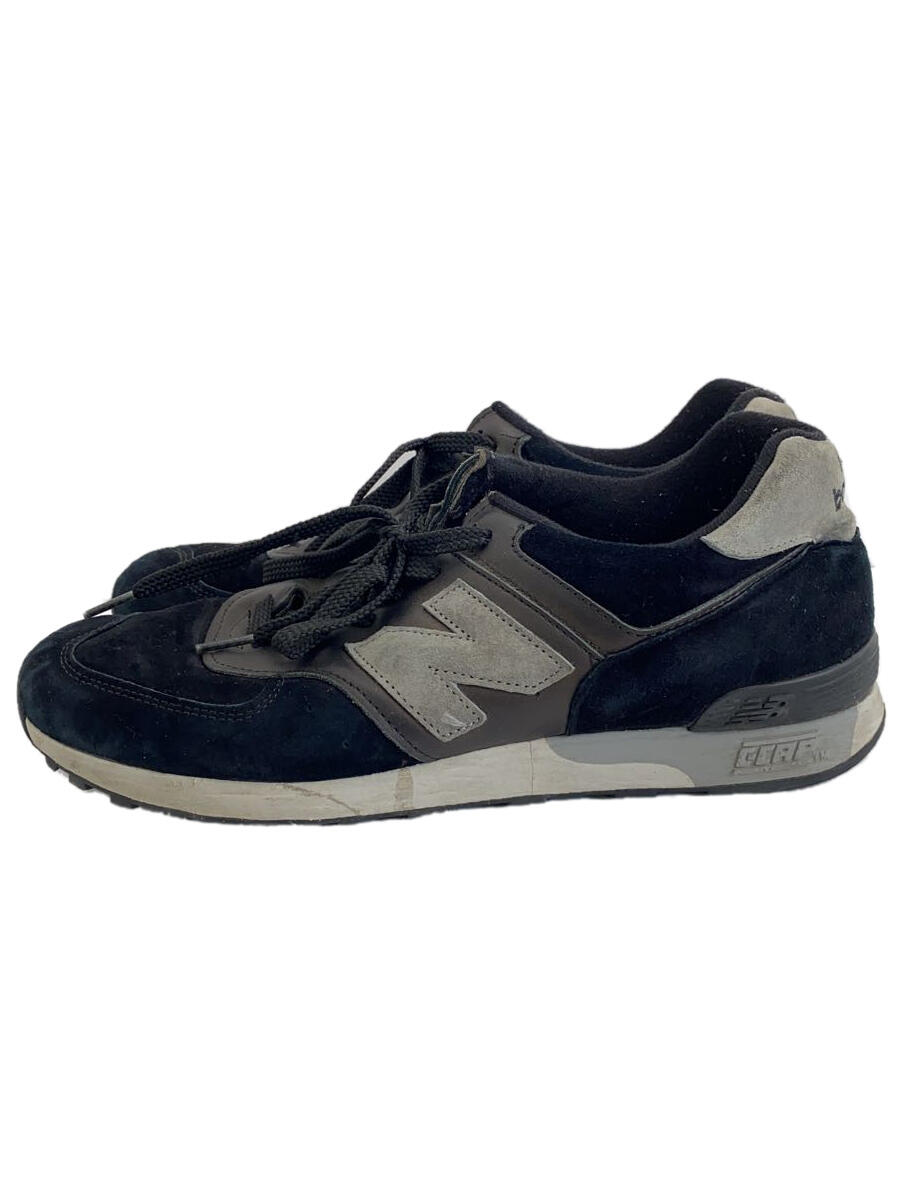 【中古】NEW BALANCE◆M576/ブラック/US9.5/BLK/スウェード【シューズ】