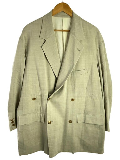 【中古】YOKE◆テーラードジャケット/2/レーヨン/BEG/YK21SS0188J【メンズウェア】 【中古】YOKE◆テーラードジャケット/2/レーヨン/BEG/YK21SS0188J【メンズウェア】
