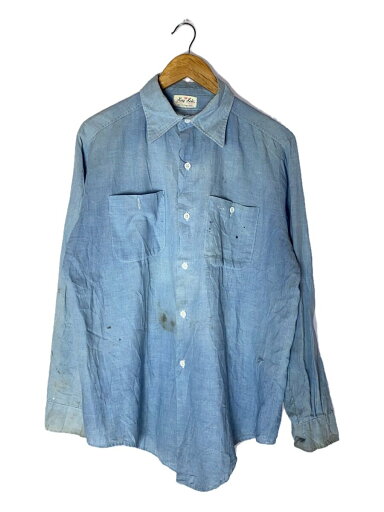 【中古】KING KOLE◆60s/シャンブレーシャツ/--/コットン/IDG/無地【メンズウェア】 【中古】KING KOLE◆60s/シャンブレーシャツ/--/コットン/IDG/無地【メンズウェア】