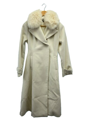 【中古】QUEENS COURT◆コート/1/ポリエステル/WHT/2204-17129【レディースウェア】 【中古】QUEENS COURT◆コート/1/ポリエステル/WHT/2204-17129【レディースウェア】