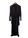 【中古】DIESEL◆長袖ワンピース/XXS/コットン/BRD/チェック【レディースウェア】(4)