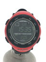 SUUNTO◆VECTOR ROUGE/デジタル/ラバー/BLK/BLK/SS011516400/風防、裏蓋キズ有//