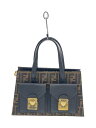 【中古】FENDI◆ズッカ柄/ハンドバッグ/キャンバス/BRW//【バッグ】