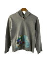 【中古】GILDAN◆ジップパーカー/ミッキー/ディズニー/コットン/GRY【レディースウェア】(4)