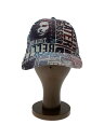 【中古】movieworld/キャップ/--/コットン/WHT/総柄/レディース【服飾雑貨他】
