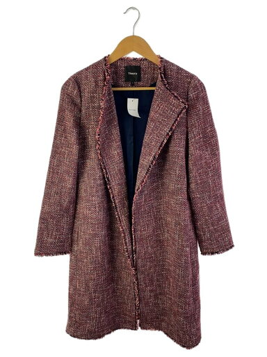 【中古】theory◆コート/S/コットン/RED/01-8309623-281-902【レディースウェア】 【中古】theory◆コート/S/コットン/RED/01-8309623-281-902【レディースウェア】