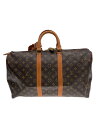 【中古】LOUIS VUITTON◆キーポル45_モノグラム・キャンバス_BRW/PVC/BRW/総柄【バッグ】