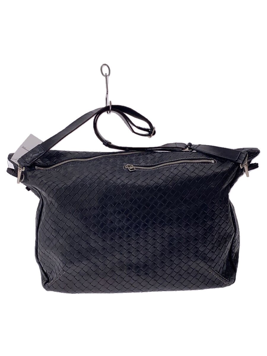 【中古】HMAEN◆ショルダーバッグ/レザー/ブラック【バッグ】