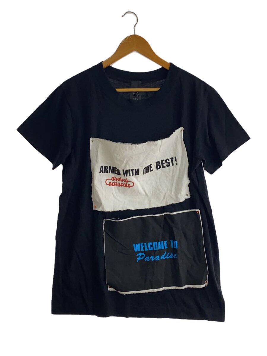 BERNHARD WILLHELM◆Tシャツ/L/コットン/BLK/THBM-IA1-1080
