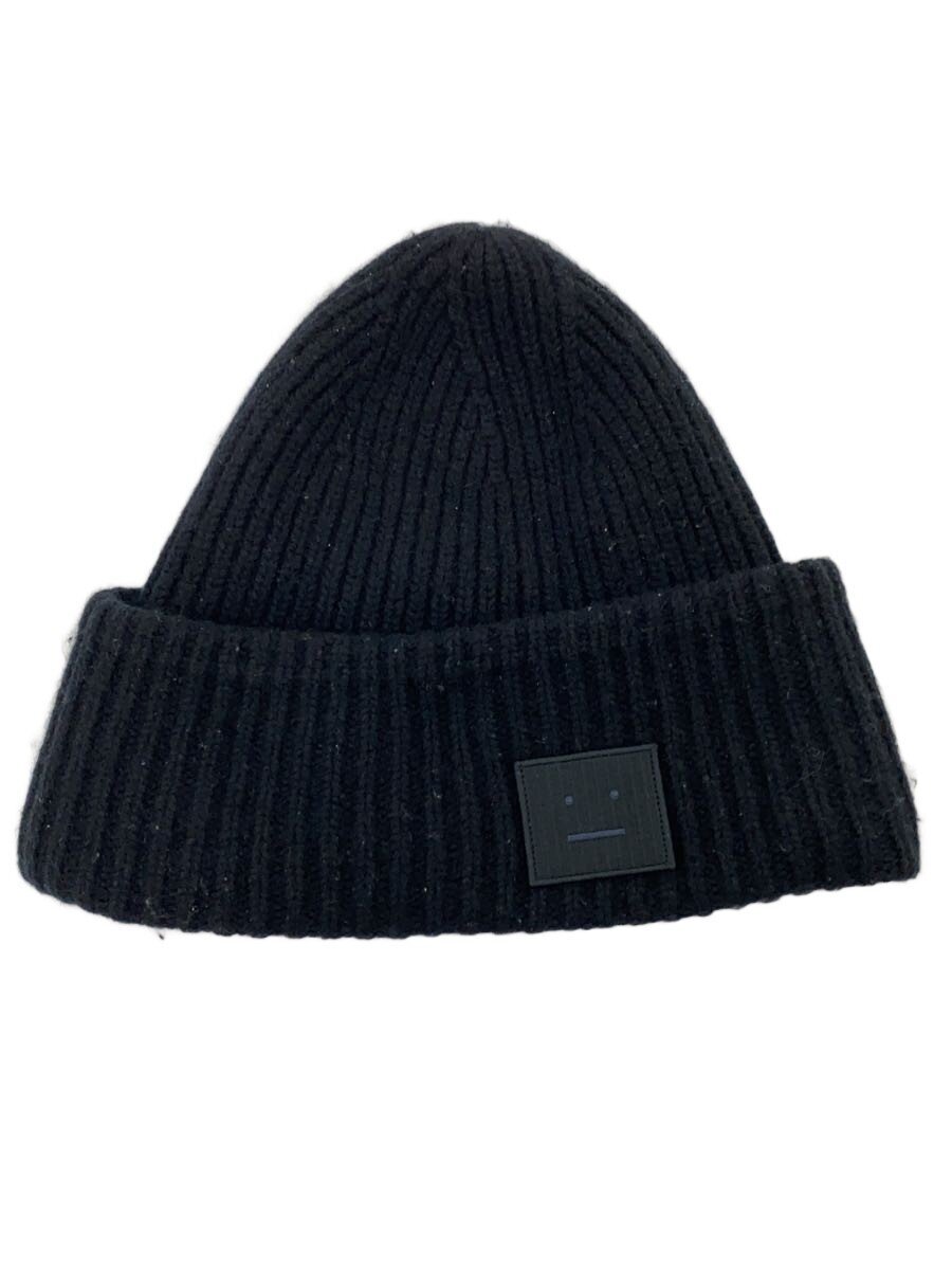 【中古】Acne Studios(Acne)◆ニットキャップ/--/ウール/BLK/無地/レディース/FA-UX...