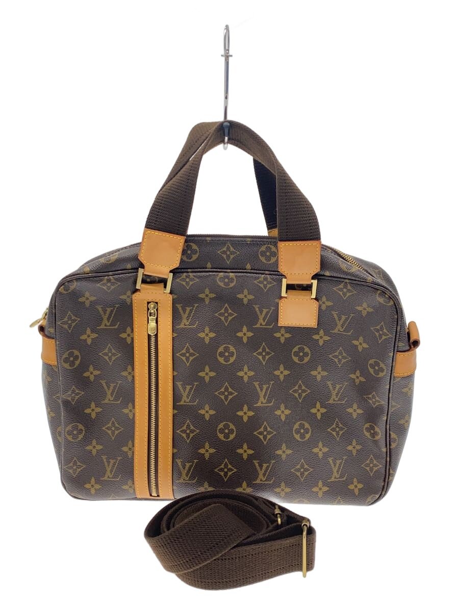 【中古】LOUIS VUITTON◆サック・ボスフォール_モノグラム・キャンバス/PVC/BRW/総柄【バッグ】