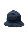 【中古】NEW ERA◆バケットハット/7 1/4/NVY/総柄/メンズ【服飾雑貨他】