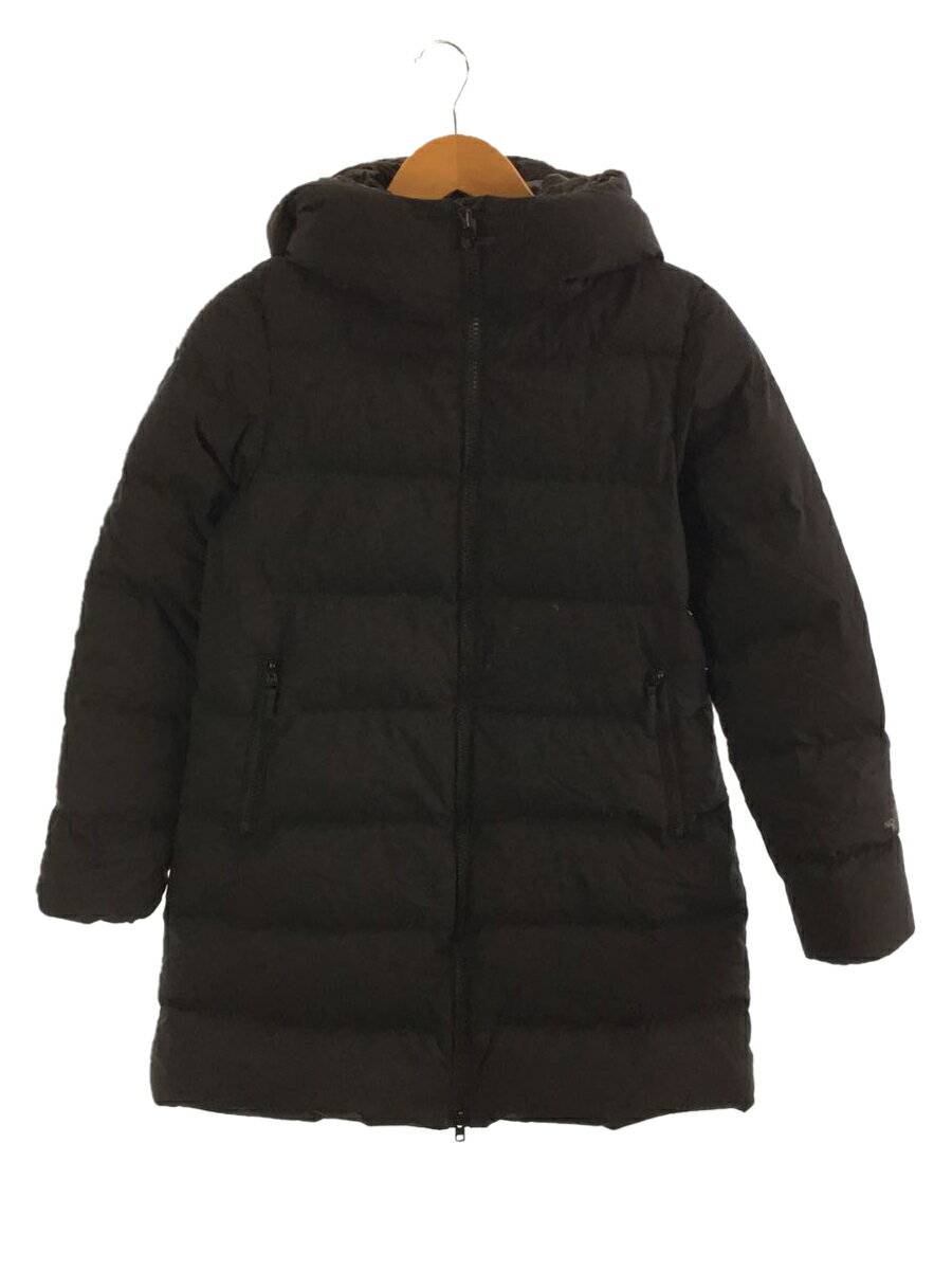 【中古】THE NORTH FACE◆WS DOWNSHELL COAT_ウィンドストッパーダウンシェルコート/M/ナイロン/BLK【レディースウェア】