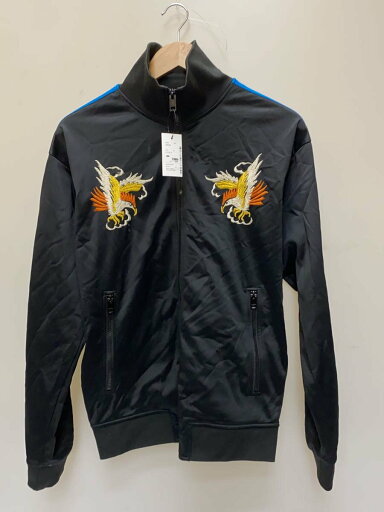 【中古】DIESEL◆スカジャン/和柄/ジャージ/S/ポリエステル/BLK/総柄【メンズウェア】 【中古】DIESEL◆スカジャン/和柄/ジャージ/S/ポリエステル/BLK/総柄【メンズウェア】