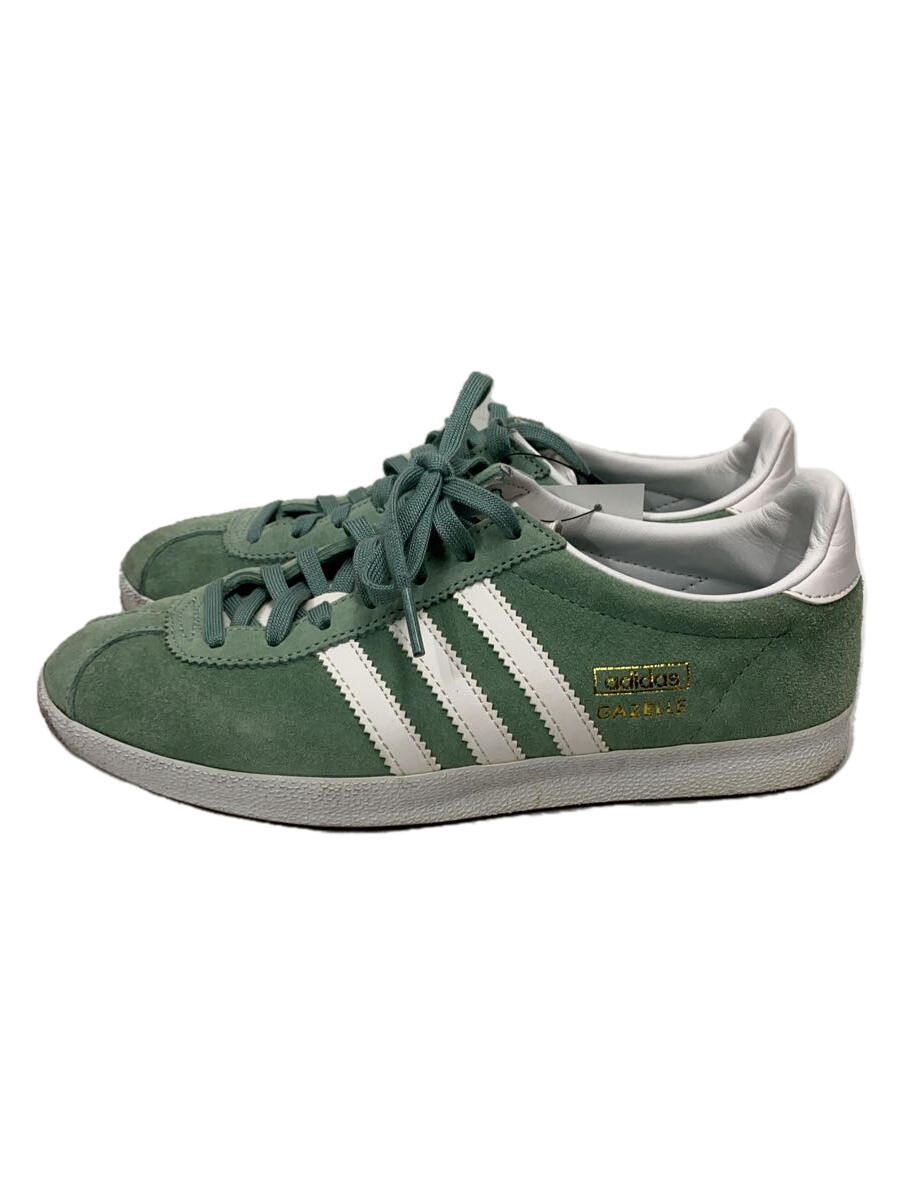 【中古】adidas◆シューズ/22.5cm/グリーン【シューズ】