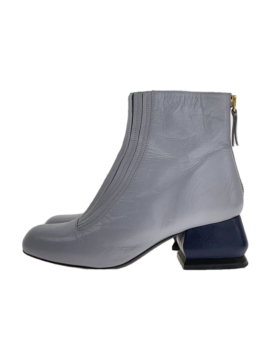 【中古】MARNI◆ショートブーツ/36/BLU【シューズ】