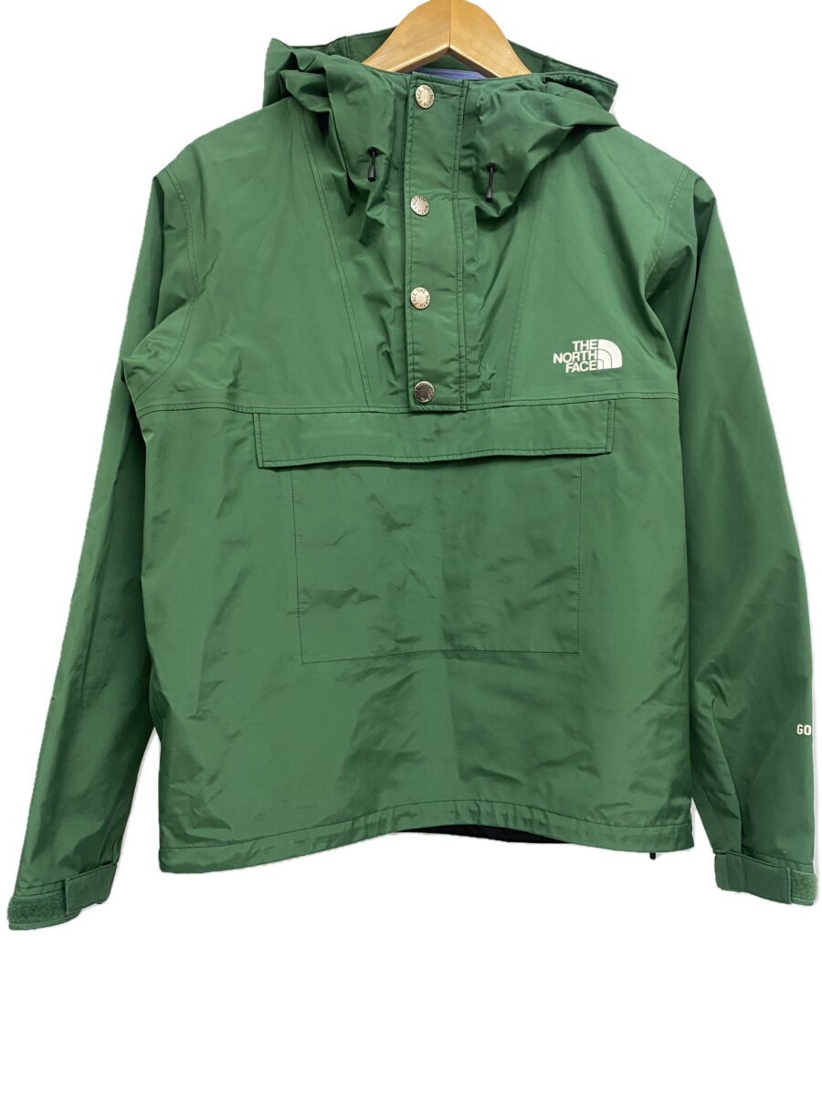 THE NORTH FACE◆MOUNTAIN RAINTEX ANORAK_マウンテンレインテックスアノラック/S/ナイロン/GRN/無地
