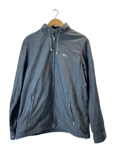 【中古】STUSSY◆GEAR/00S/フード付き/ジップアップブルゾン/L/コットン/GRY【メンズウェア】 【中古】STUSSY◆GEAR/00S/フード付き/ジップアップブルゾン/L/コットン/GRY【メンズウェア】