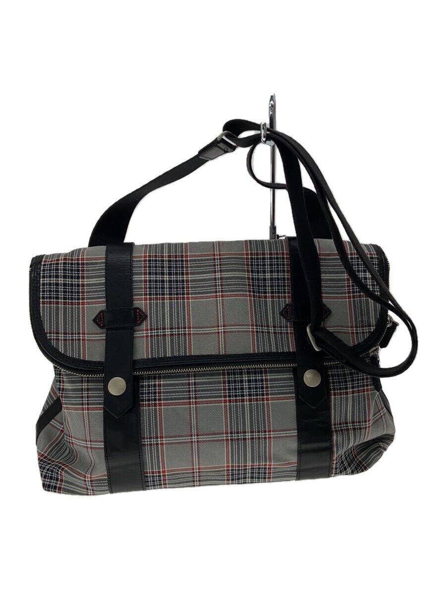 【中古】Paul Smith◆ショルダーバッグ/--/GRY/チェック【バッグ】