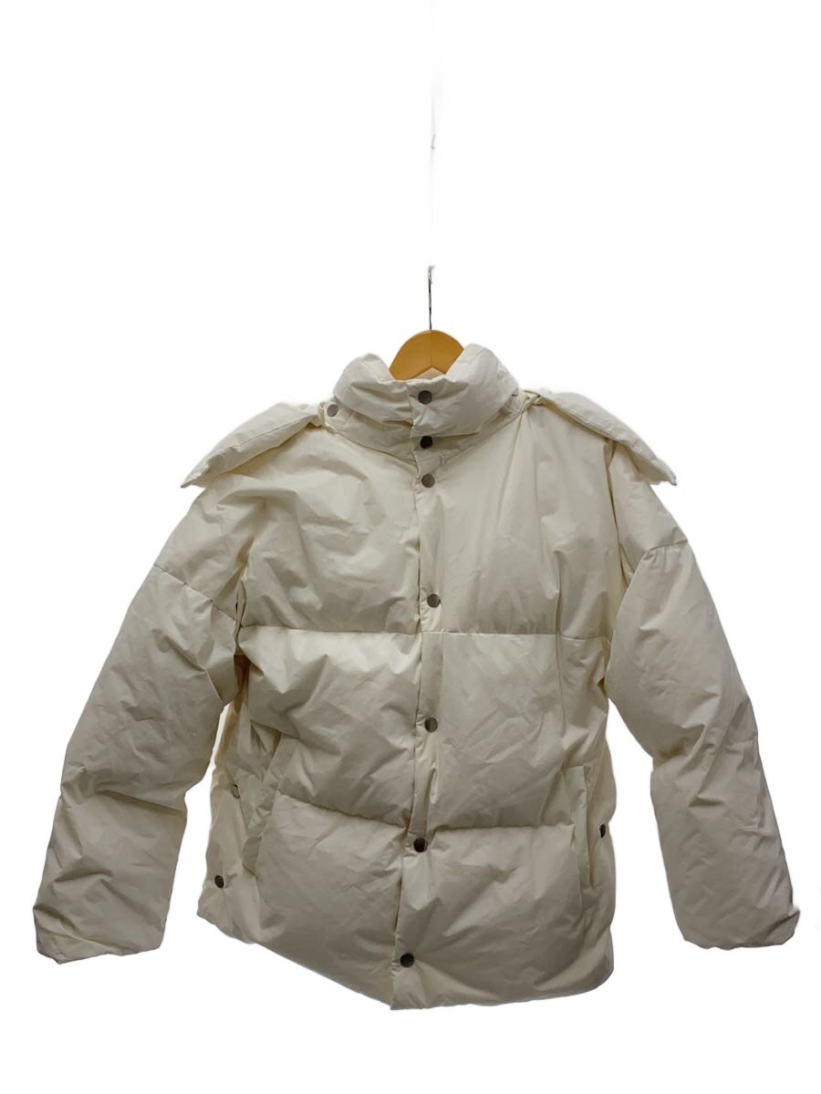【中古】BOTTEGA VENETA◆オーガニックダウン/ダウンジャケット/XS/--/WHT/無地/708191【メンズウェア】