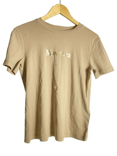 【中古】S Max Mara◆Tシャツ/XS/コットン/BEG/無地/2419971011【レディースウェア】 【中古】S Max Mara◆Tシャツ/XS/コットン/BEG/無地/2419971011【レディースウェア】