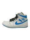 【中古】NIKE◆AIR JORDAN 1 MID/28cm/WHT【シューズ】