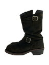 【中古】CHIPPEWA◆エンジニアブーツ/40/BLK/スウェード/1901M67【シューズ】