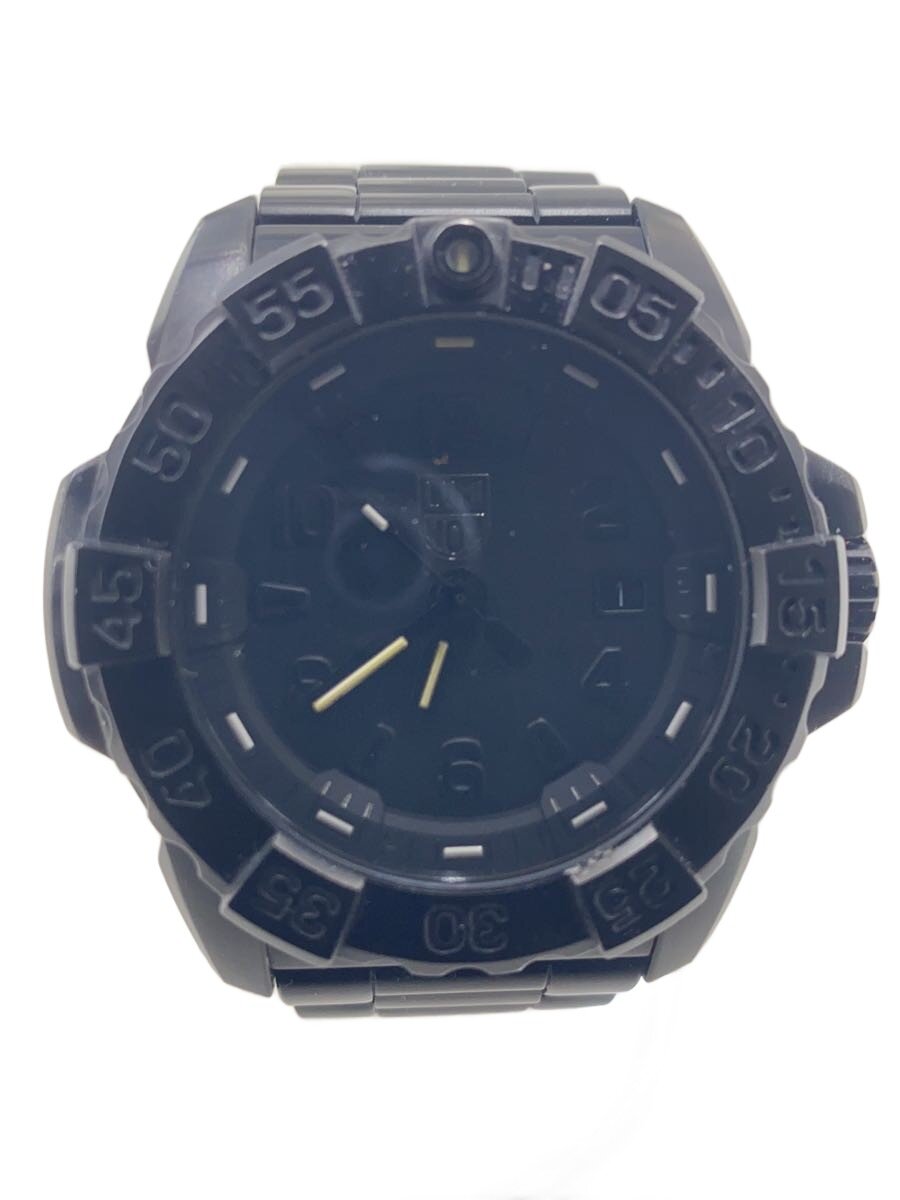【中古】LUMINOX◆ルミノックス/3250-1GBq H-3L X-200/クォーツ腕時計/アナログ/ブラック/ブラック【服飾雑貨他】