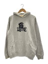 【中古】Dime◆パーカー/L/コットン/GRY/無地/ドラクエ/ミミック【メンズウェア】