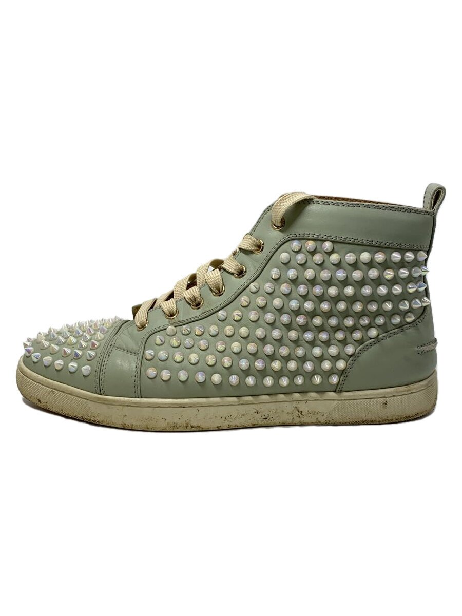 【中古】Christian Louboutin◆ハイカットスニーカー/42/グリーン【シューズ】